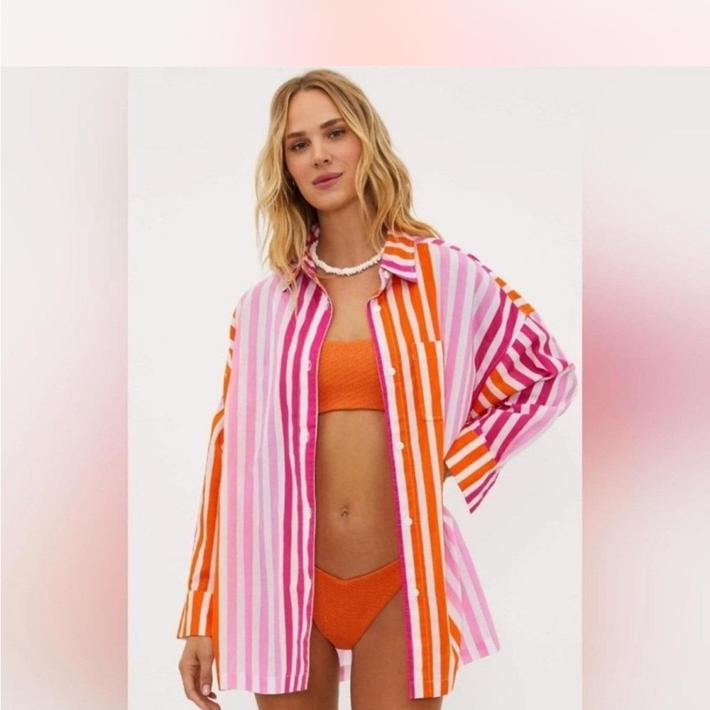 Beach Riot Pink and Orange Alexa Coverup